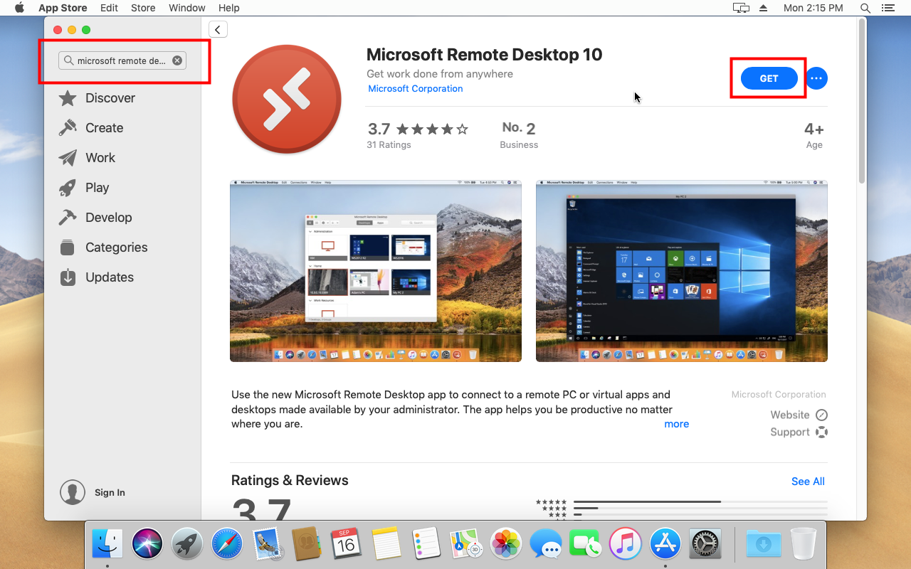 microsoft remote desktop app for mac os x